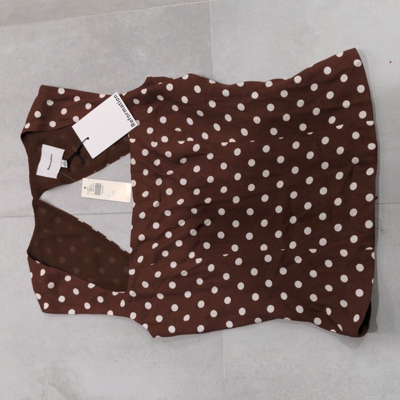 Reformation Tops - Reformation Diandra Top in AU LAIT
